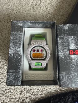 💎 VVS Moissanite Iced-Out Mosaic Setting G-Shock