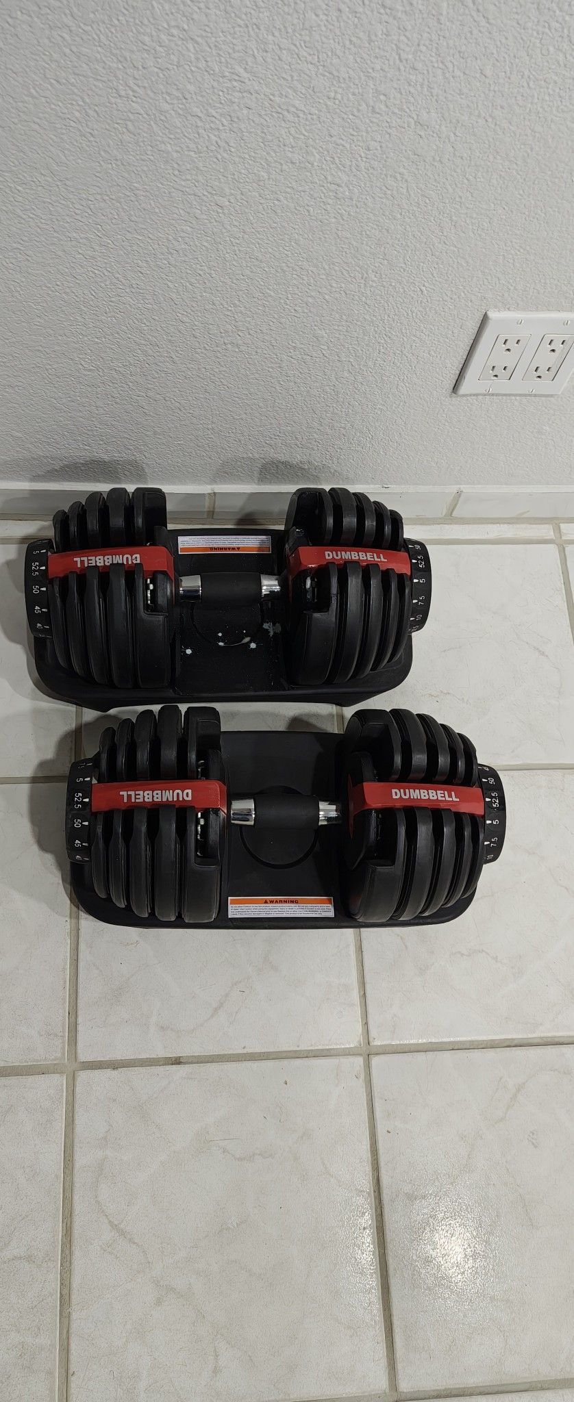 dumbbell Set 52.5 Lbs max