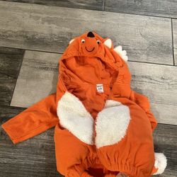 Carters Orange Fox Halloween Costume Sweater 