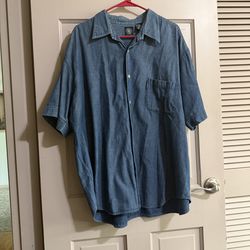 Men’s DKNY Jeans Casual Button Down Shirt Size XXL