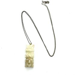 Aztec Carved Totem Necklace 