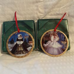 Vintage Barbie Porcelain Ornaments 