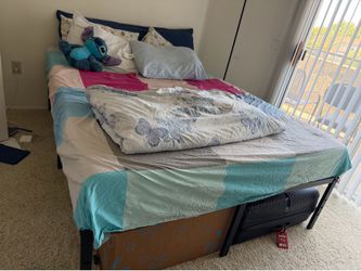 Queen Bed Mattress + bed frame