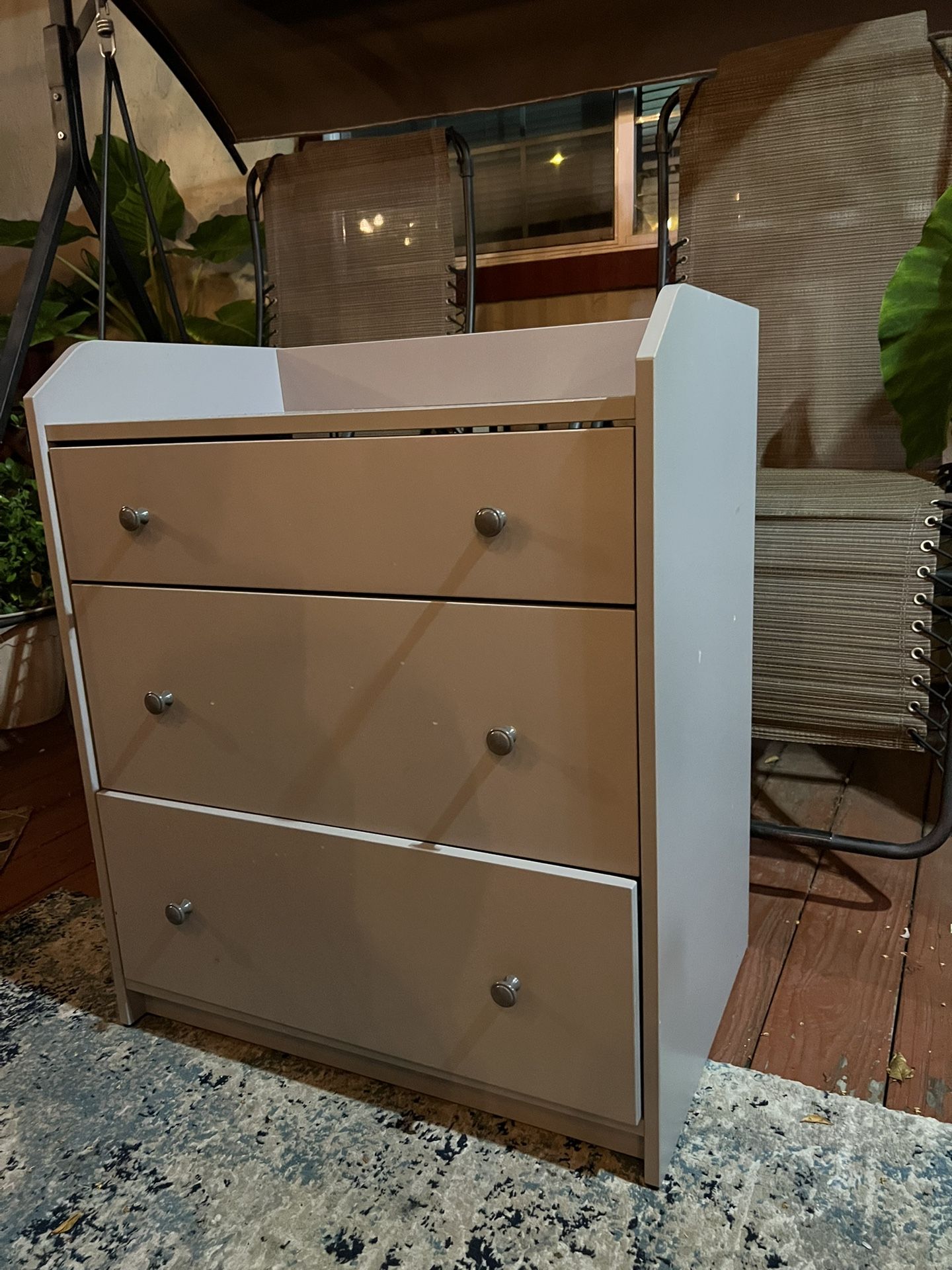 Modern 3-Drawer Dresser / Changing Table – Good Condition