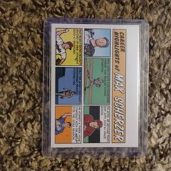 Max Scherzer Baseball COMIC trading card 