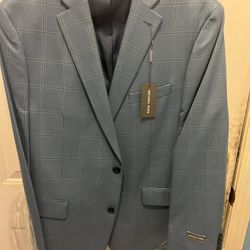 Micheal Kors Blazer 44 R 44 Reg 44 Regular Light Blue 