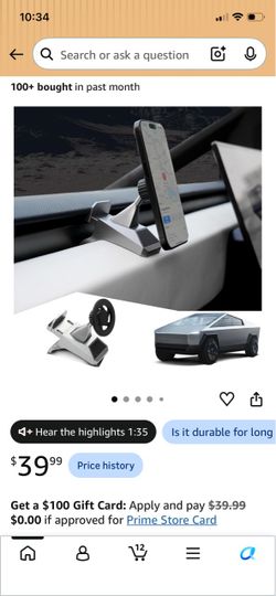 Tesla Cybertruck Dashboard Phone Mount