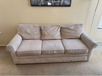La-Z-Boy Cream Corduroy Couch