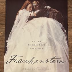 RARE Frankenstein Netflix Guillermo del Toro OFFICIAL Movie Poster