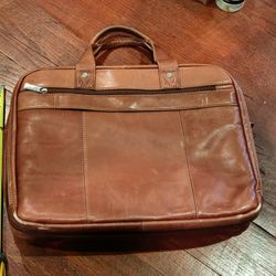 Leather Briefcase/ Laptop Bag By Pelle Studio