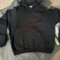 Fear of god Black Essentials Hoodie Size S