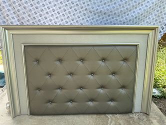 Queen bed frame and headboard