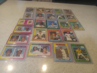 75-76 topps baseball 24 vintage card lot! Hofs & all stars