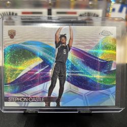 2024-25 Topps Chrome Stephon Castle Helix Case Hit Rookie RC Spurs SSP MINT