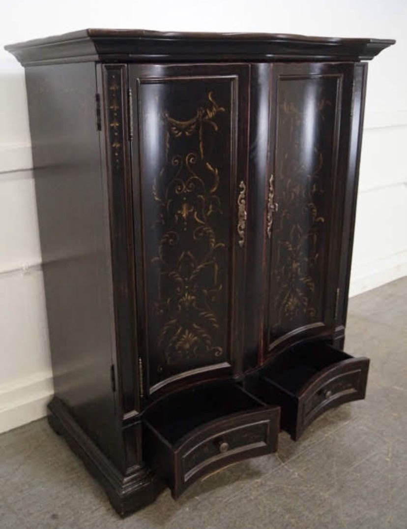 Beautiful Seven seas by hooker furniture - black tv armoire cabinet