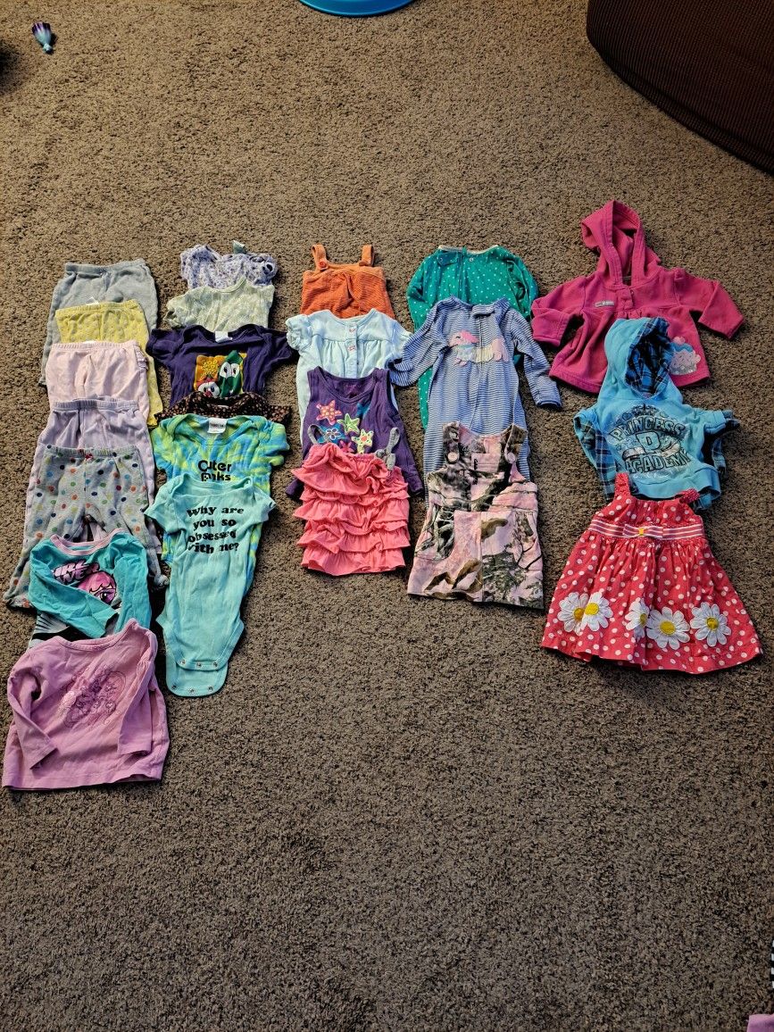 12 Month Summer Girl Clothing