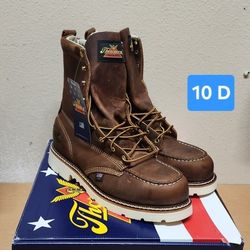 Thorogood Work Boots Sz10 D STEEL MOC TOE