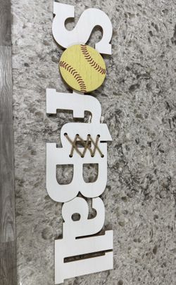 Softball Wall Sign