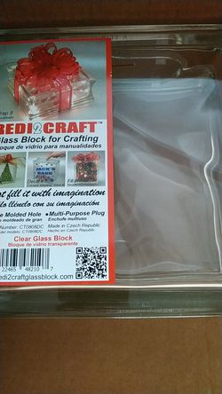 $35 Redi2craft glass block for crafting