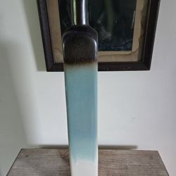 Tall Blue White And Brown Gradient Vase