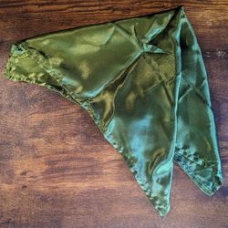  Forest green satin napkins, 20x20"