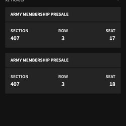 Bts Stanford tickets