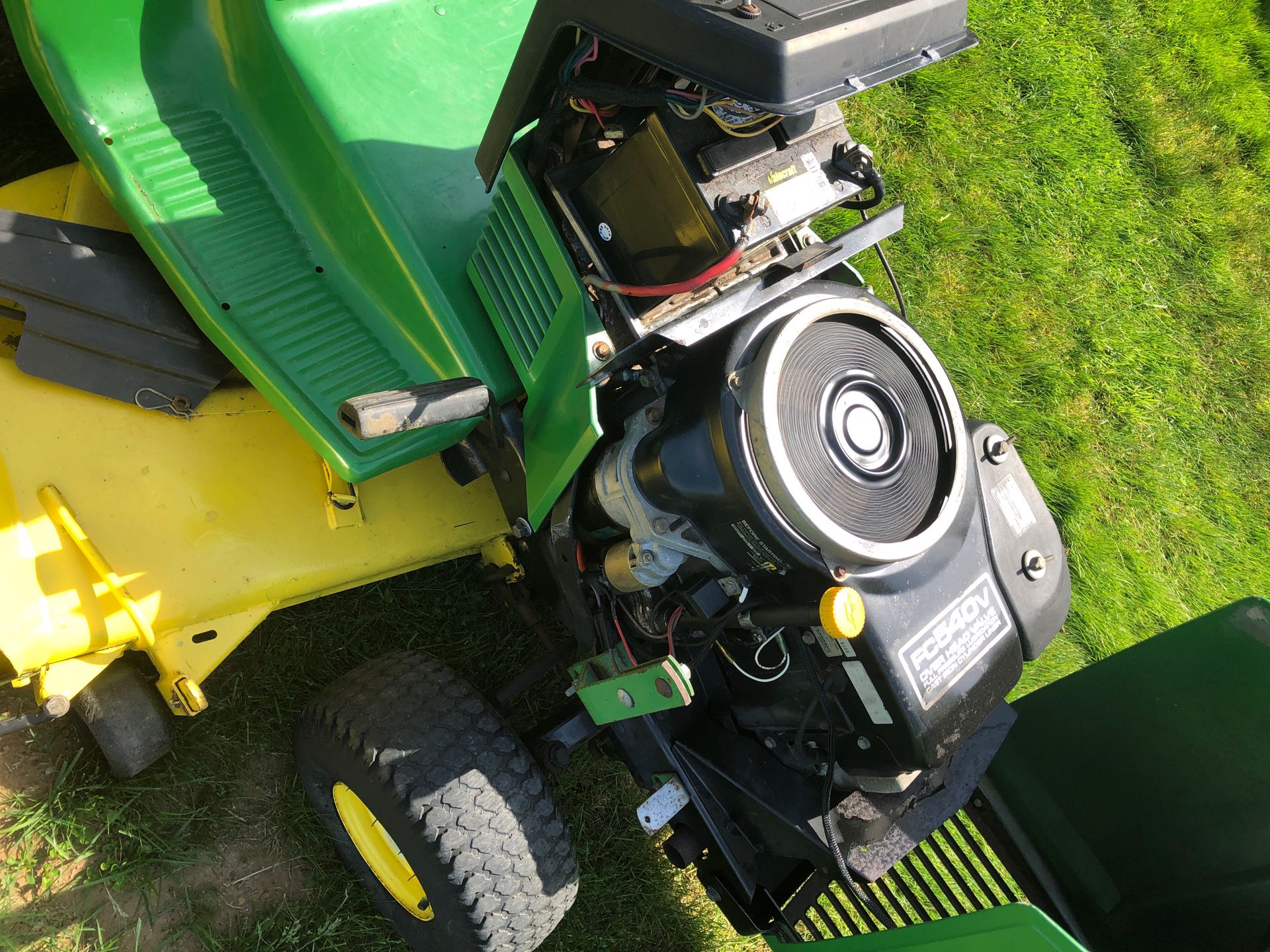 John Deere 185 Hydro 48 inch deck with power bagger for Sale in