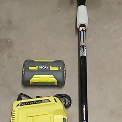 Ryobi Battery Trimmer With 40V Lithium Battery And Charger