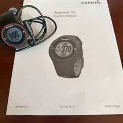 GARMIN APPROACH S3 Golf GPS.  REDUCED 