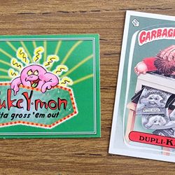 Garbage Pail Kids And Pukey-Mon Cards
