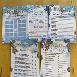 Lot of baby Shower Games - 25 Of Each Game - Games Are Brand New