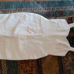 Party White Linen Ladies Dress 5/6