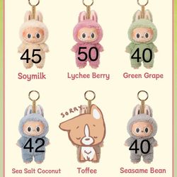 Labubu The Monsters Macaron Plush Pendant