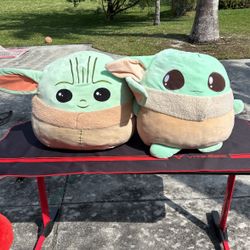 2 giant yoda squish mellow 