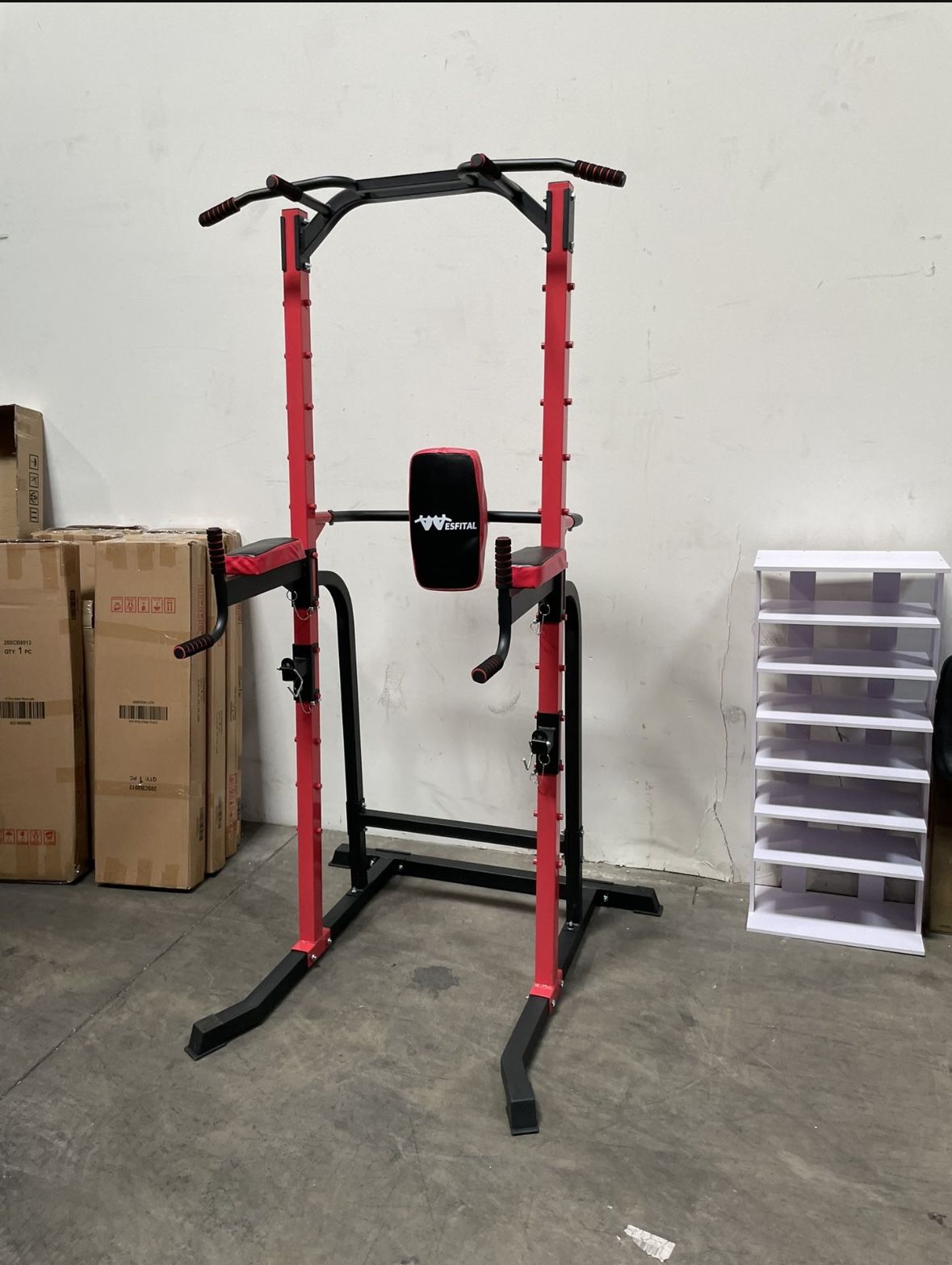 Brand New 550 lbs capacity Pull Up Bar Tower Dip Stands Fitness Exercise