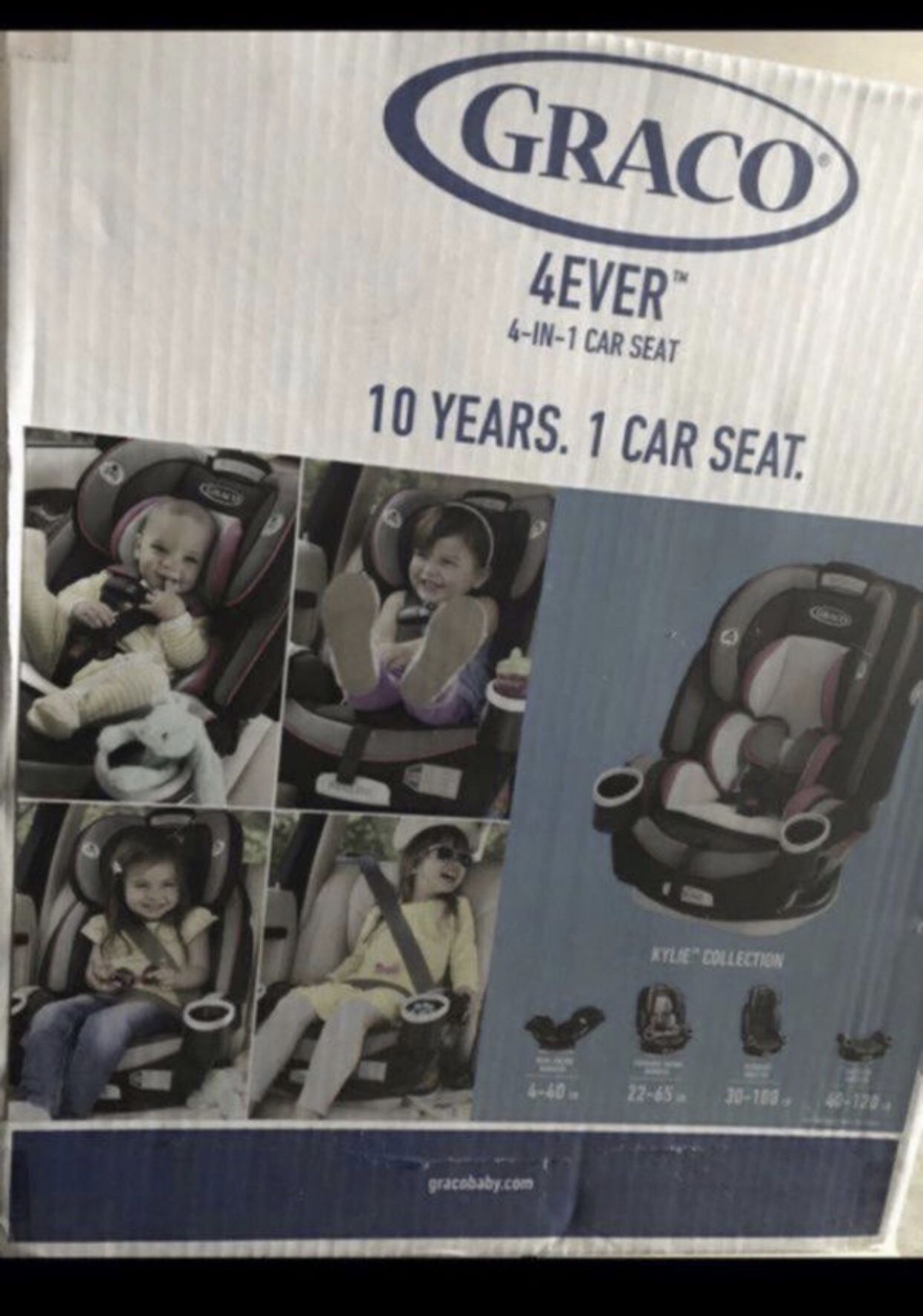 GRACO 4EVER 4 IN 1 CONVERTIBLE CAR SEAT IN KYLIE COLOR