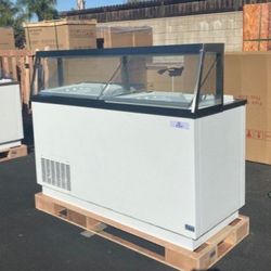 NSF 68 ins popsicle display Cabinet Freezer DPC 66P