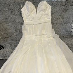 Satin Wedding Dress Size 12-14