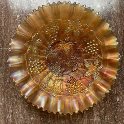 Broken/repaired Carnival Glass Dish