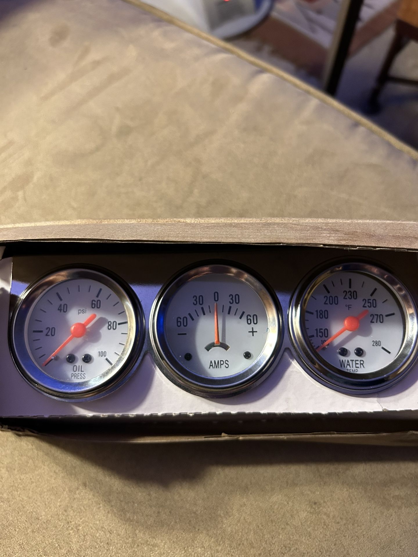 Oil , Amp , Water Temp Gages