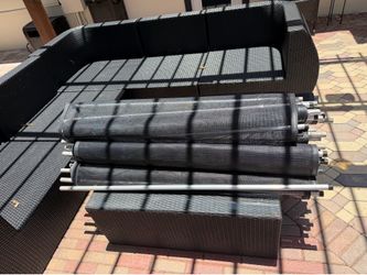 116 lineal feet of pool fence.