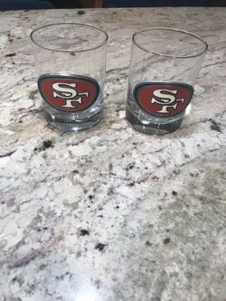 A Pair Of 49ers Drinking glass
