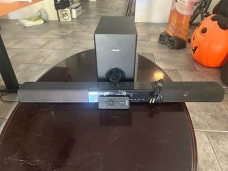 Phillips sound bar and subwoofer