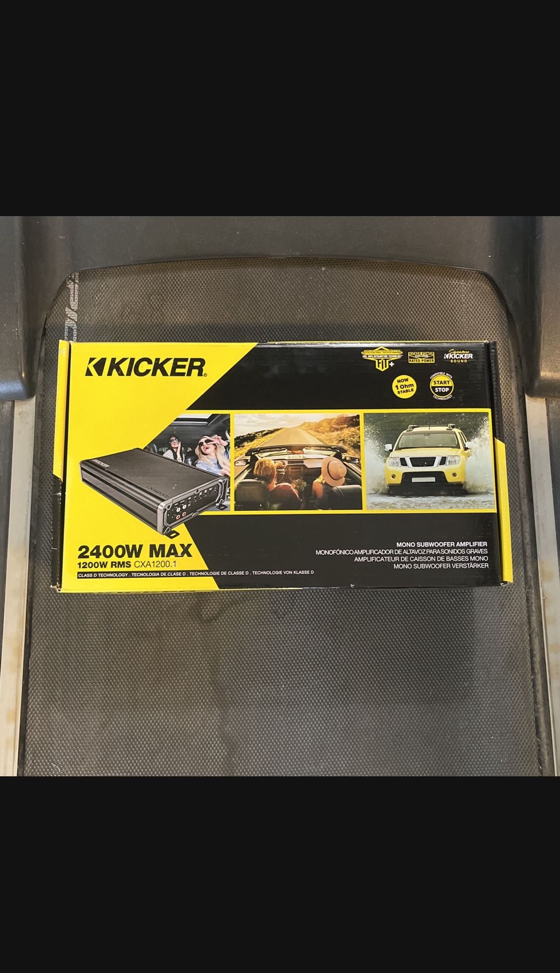 Kicker 2400 Watts Bass Amplifier 1 Channel 1200 RMS Power 1 Channel Monoblock