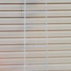 Everbilt White 8 Tier Metal Wire Basket Mounted Storage Rack 