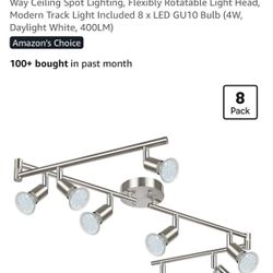Light Fixture - Unicozin 8 Track Light - Matt Nickel