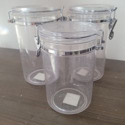 Impress Strong Clear Acrylic Durable Versatile Airtight Canister storage BPA Free