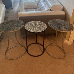 Mosaic end tables 