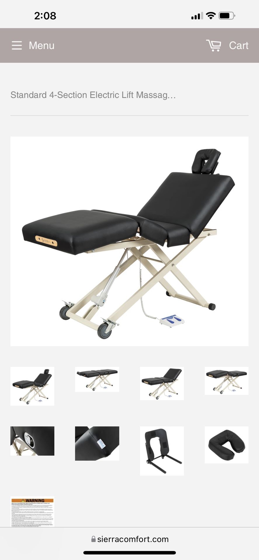Hydraulic Electric Massage Spa Top Table