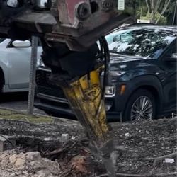 Breaker attachment for skid steer heavy duty